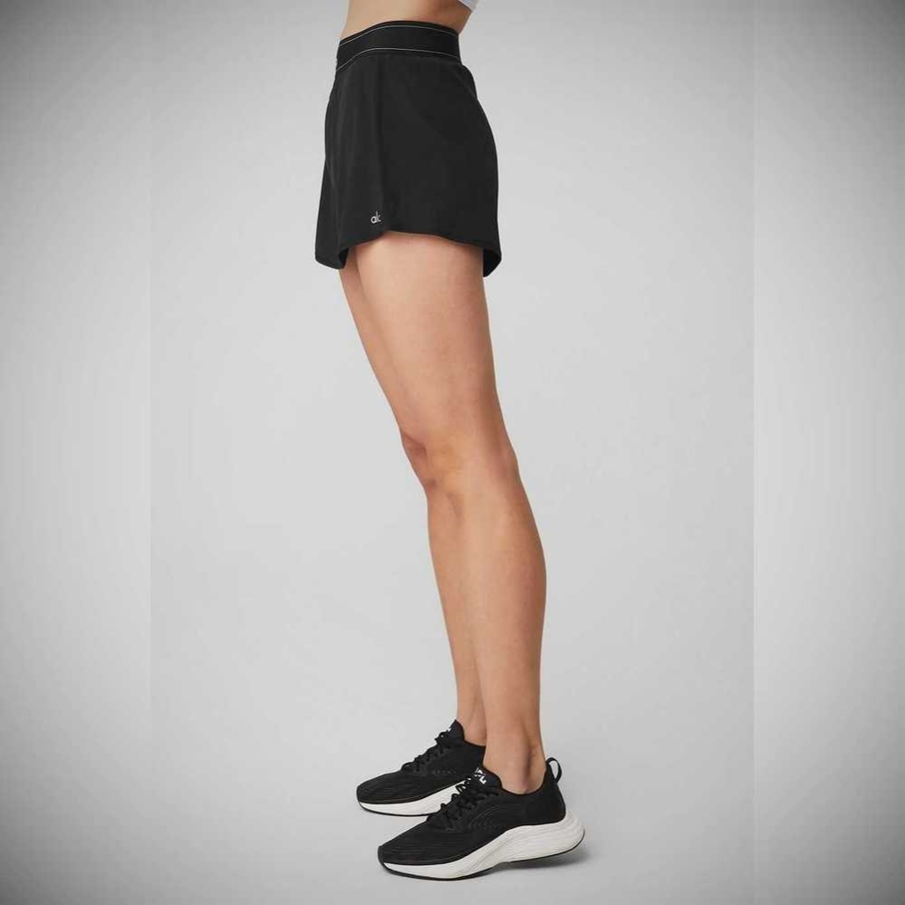 Falda Alo Yoga Match Point Tenis Mujer Negros | MX-90FBLU