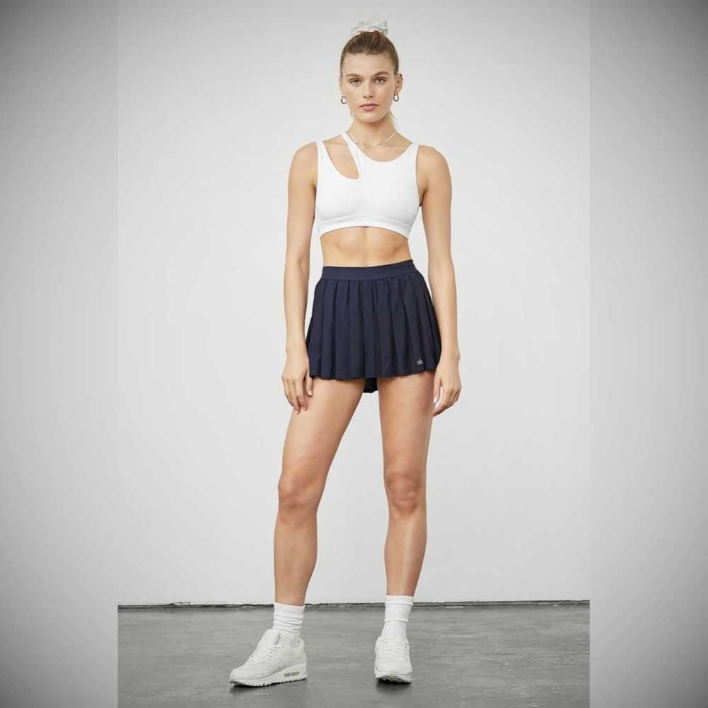 Falda Alo Yoga Varsity Tenis Mujer Azul Marino | MX-67PAVN