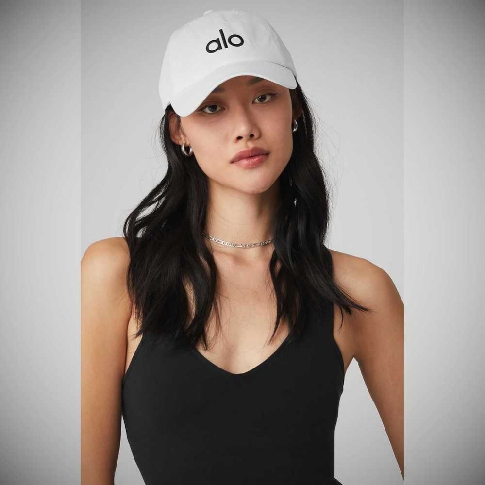 Gorras Alo Yoga Off-Duty Mujer Blancos Negros | MX-32DALK