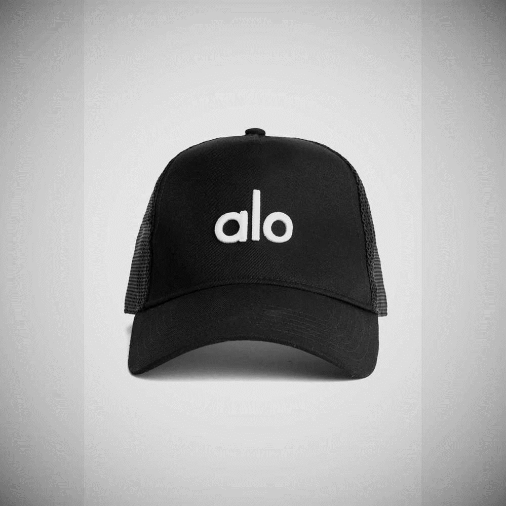 Gorras De Camionero Alo Yoga District Hombre Negros Blancos | MX-76ZLNH