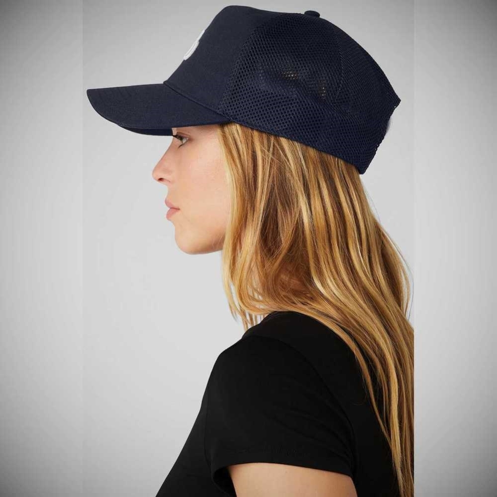 Gorras De Camionero Alo Yoga District Mujer Azul Marino Blancos | MX-26QJPG