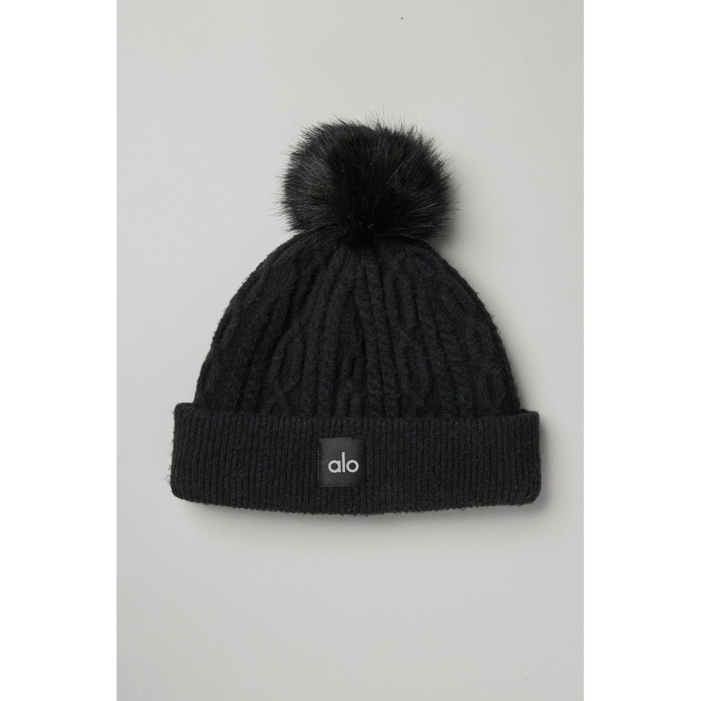 Gorros Alo Yoga Cable Knit Hombre Negros | MX-90JEHR