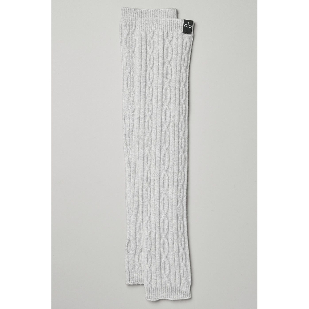 Guantes Alo Yoga Cable Knit Arm Warmers Mujer Grises | MX-63TDPA