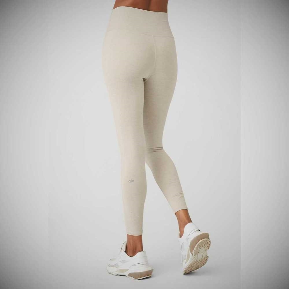 Leggins Alo Yoga 7/8 High-Cintura Airbrush Mujer Beige | MX-09SYMK