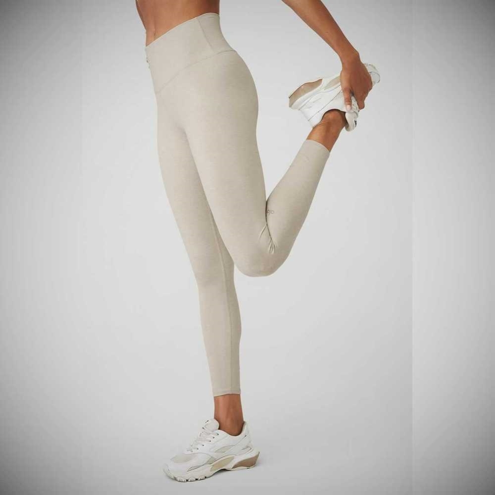 Leggins Alo Yoga 7/8 High-Cintura Airbrush Mujer Beige | MX-09SYMK