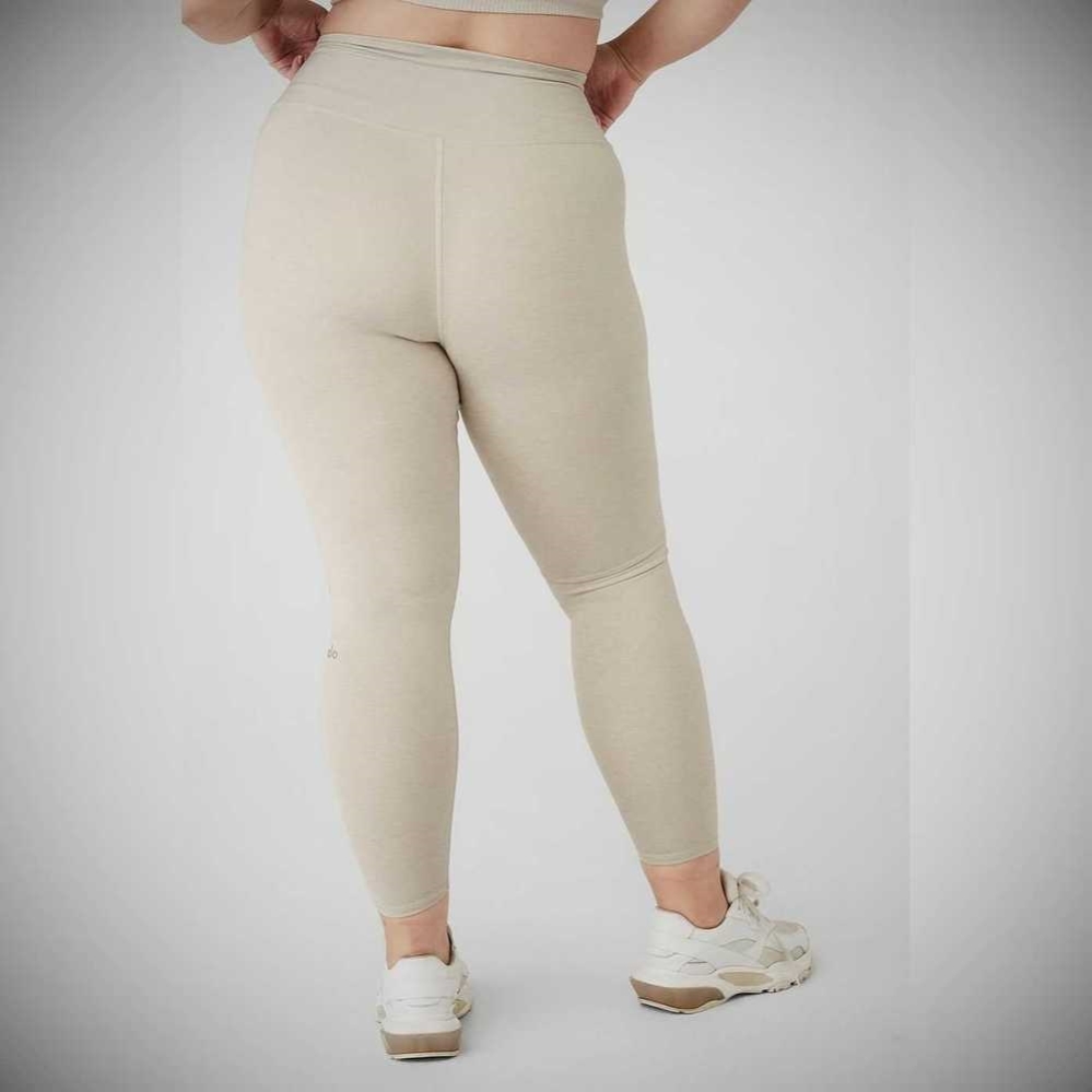 Leggins Alo Yoga 7/8 High-Cintura Airbrush Mujer Beige | MX-09SYMK