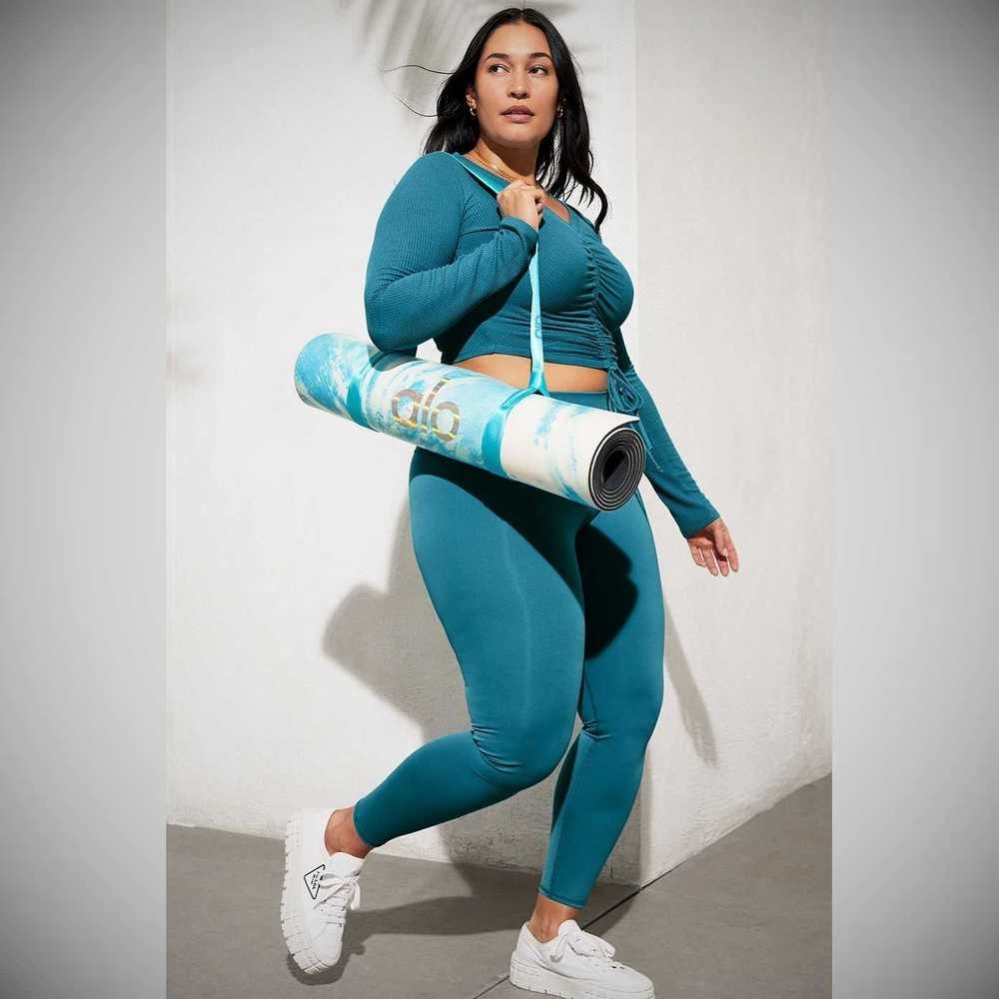 Leggins Alo Yoga 7/8 High-Cintura Airbrush Mujer Azules | MX-20ULIO