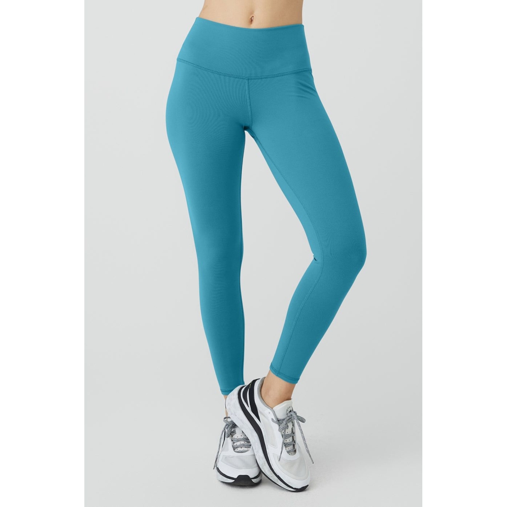 Leggins Alo Yoga 7/8 High-Cintura Airbrush Mujer Azules | MX-20ULIO