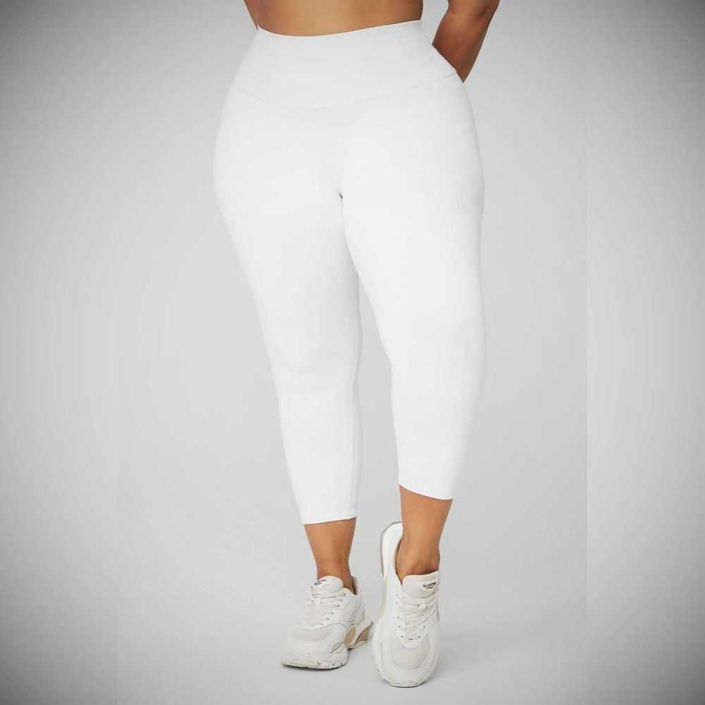 Leggins Alo Yoga 7/8 High-Cintura Airbrush Mujer Blancos | MX-30XGAW