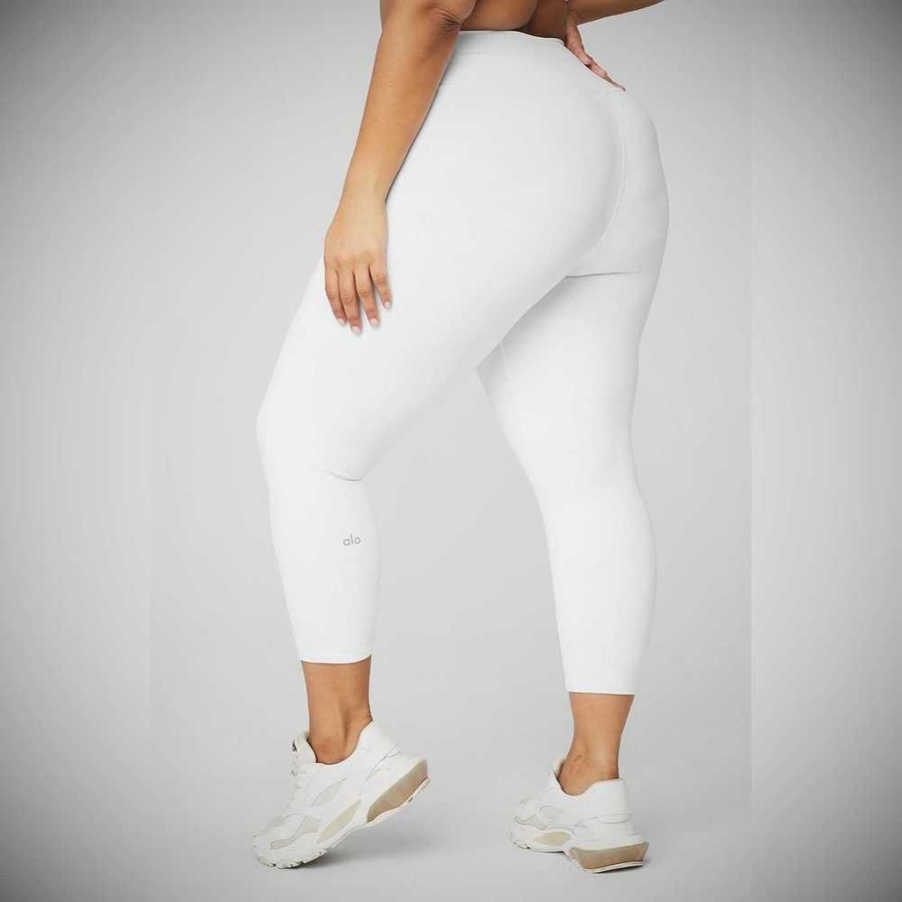 Leggins Alo Yoga 7/8 High-Cintura Airbrush Mujer Blancos | MX-30XGAW