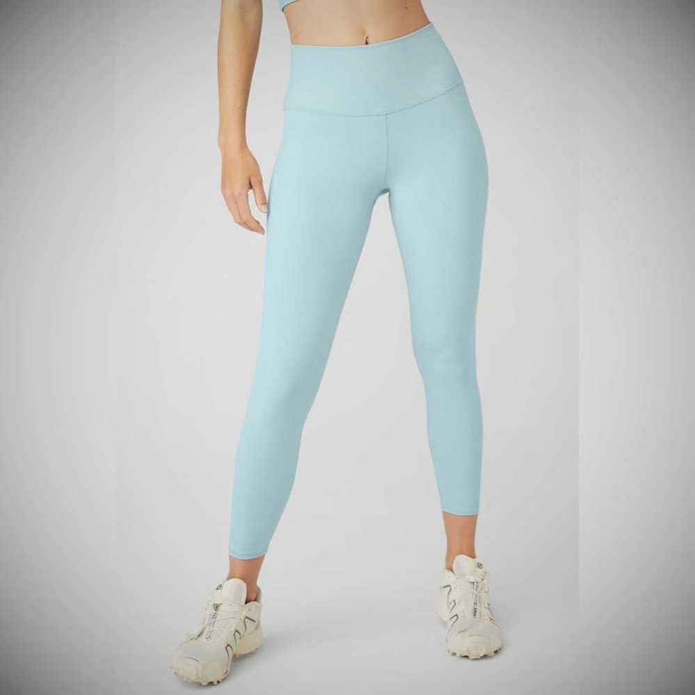 Leggins Alo Yoga 7/8 High-Cintura Airbrush Mujer Azules | MX-39LYDW