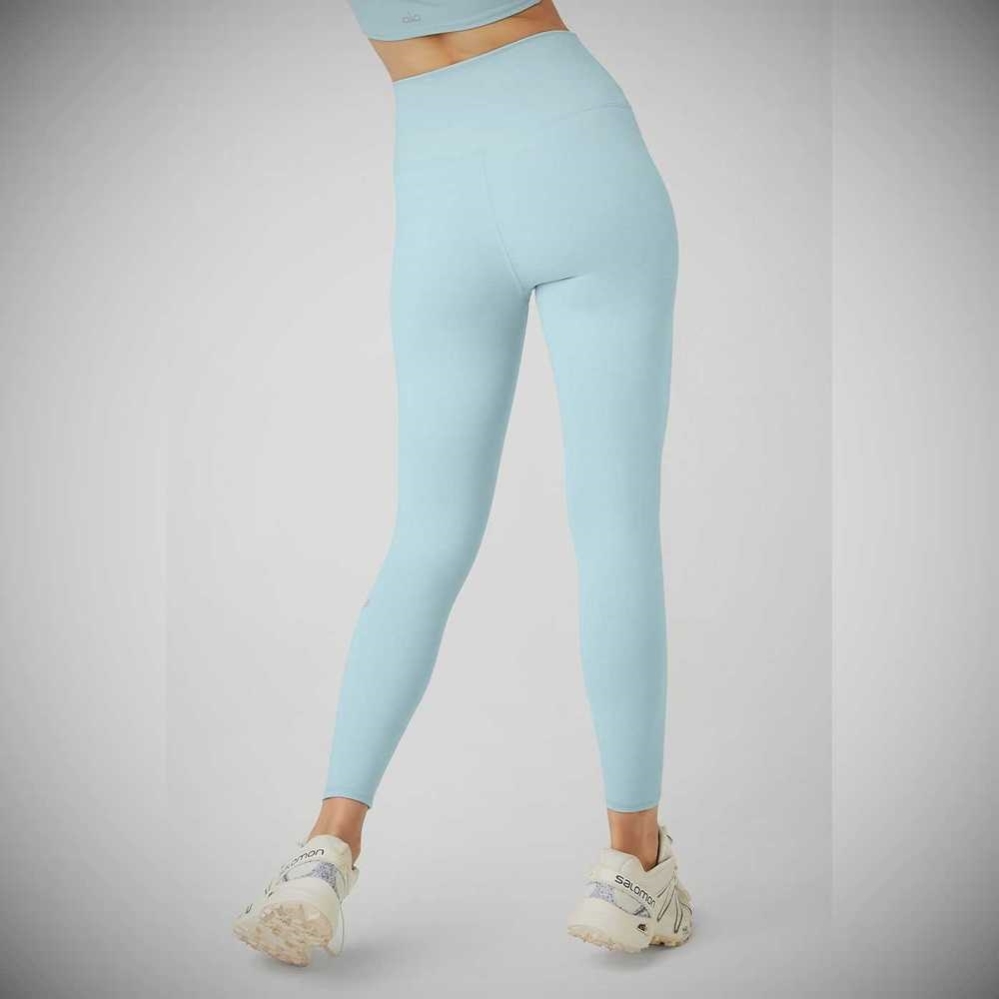 Leggins Alo Yoga 7/8 High-Cintura Airbrush Mujer Azules | MX-39LYDW