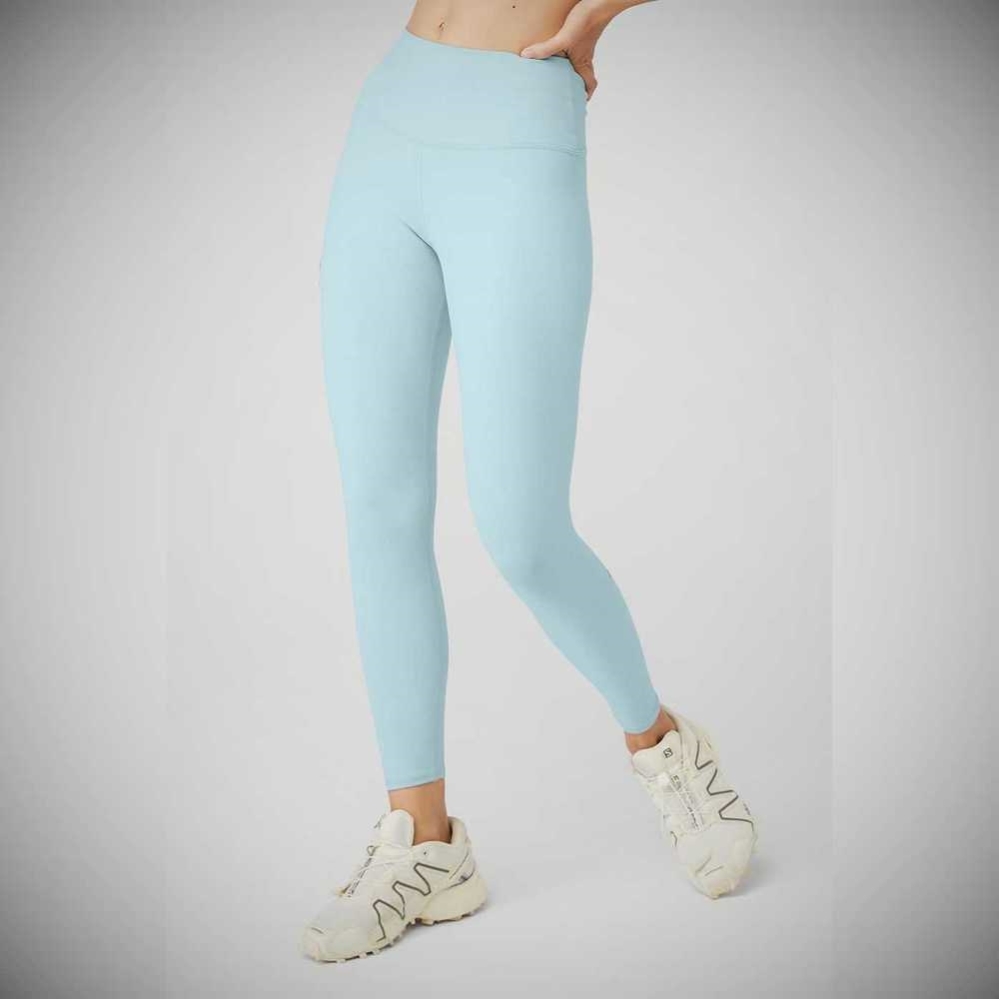 Leggins Alo Yoga 7/8 High-Cintura Airbrush Mujer Azules | MX-39LYDW