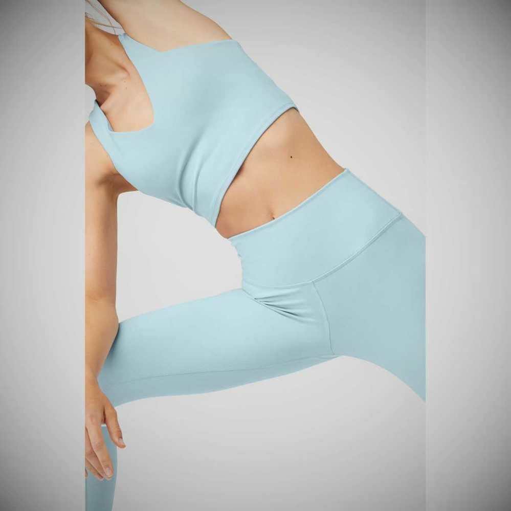 Leggins Alo Yoga 7/8 High-Cintura Airbrush Mujer Azules | MX-39LYDW