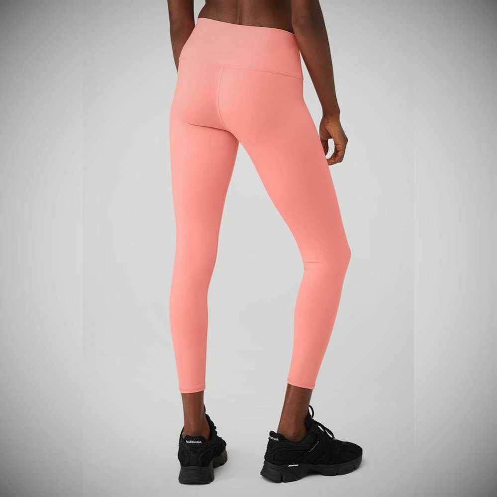 Leggins Alo Yoga 7/8 High-Cintura Airbrush Mujer Rosas | MX-57SZTP