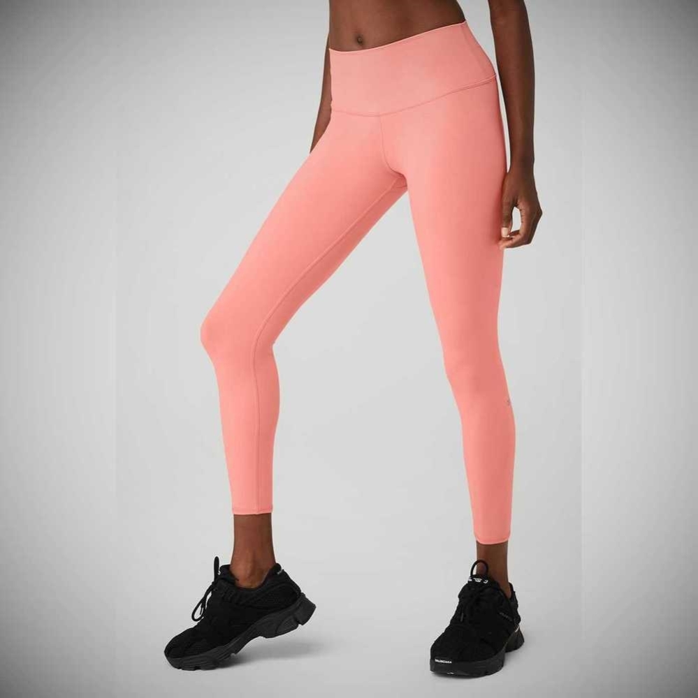 Leggins Alo Yoga 7/8 High-Cintura Airbrush Mujer Rosas | MX-57SZTP