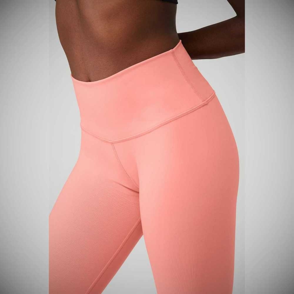 Leggins Alo Yoga 7/8 High-Cintura Airbrush Mujer Rosas | MX-57SZTP