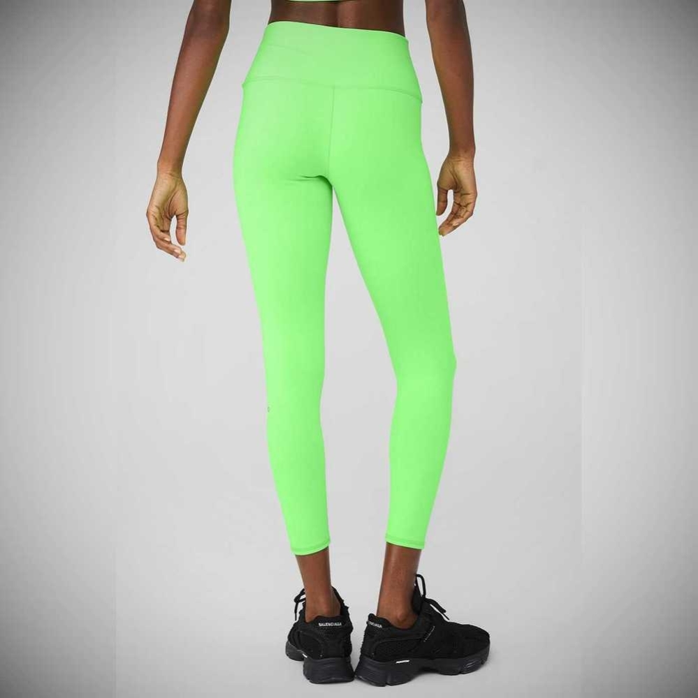 Leggins Alo Yoga 7/8 High-Cintura Airbrush Mujer Verdes | MX-61EZPJ