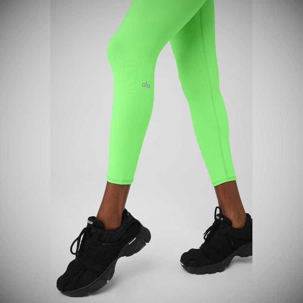 Leggins Alo Yoga 7/8 High-Cintura Airbrush Mujer Verdes | MX-61EZPJ