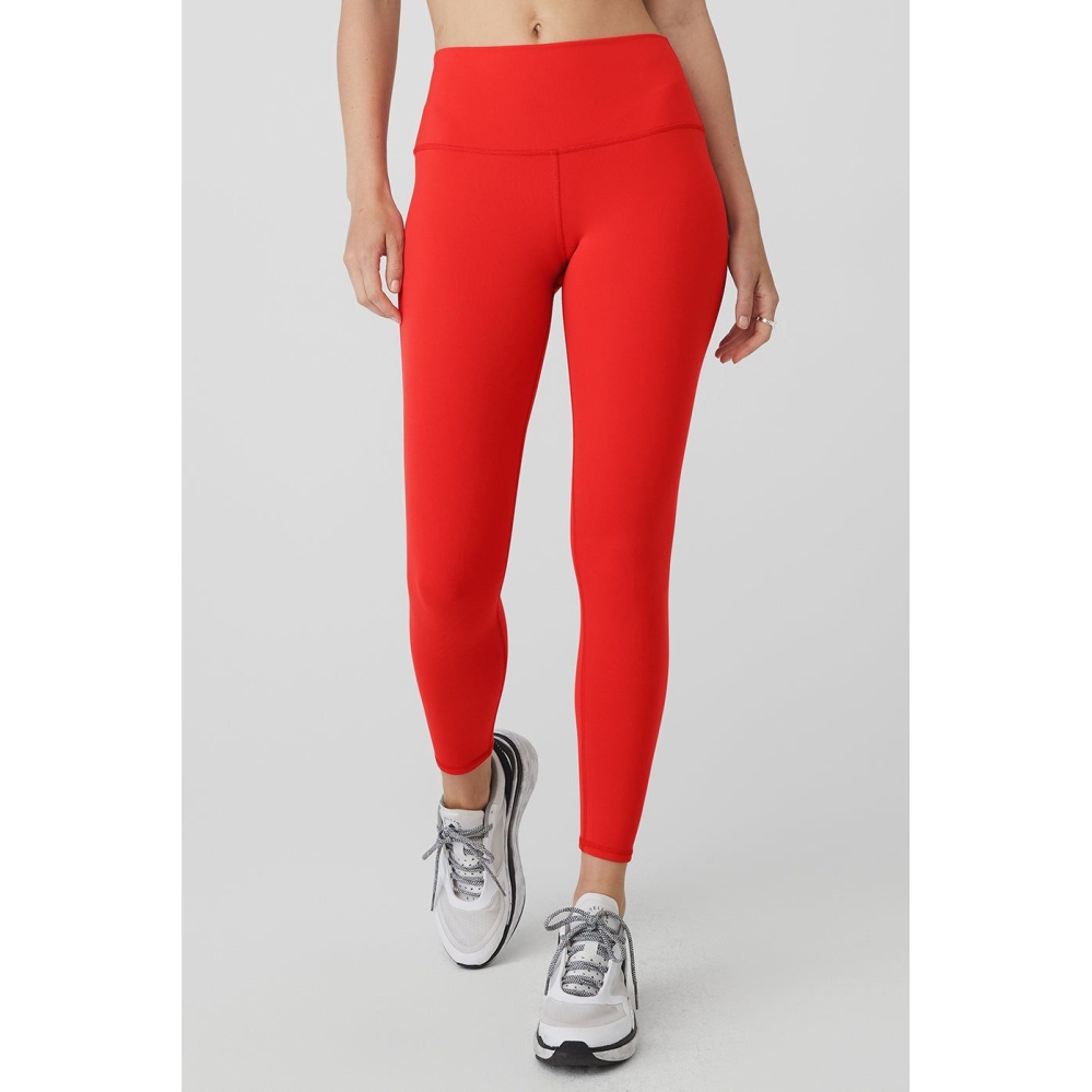 Leggins Alo Yoga 7/8 High-Cintura Airbrush Mujer Rojos | MX-79XYAL