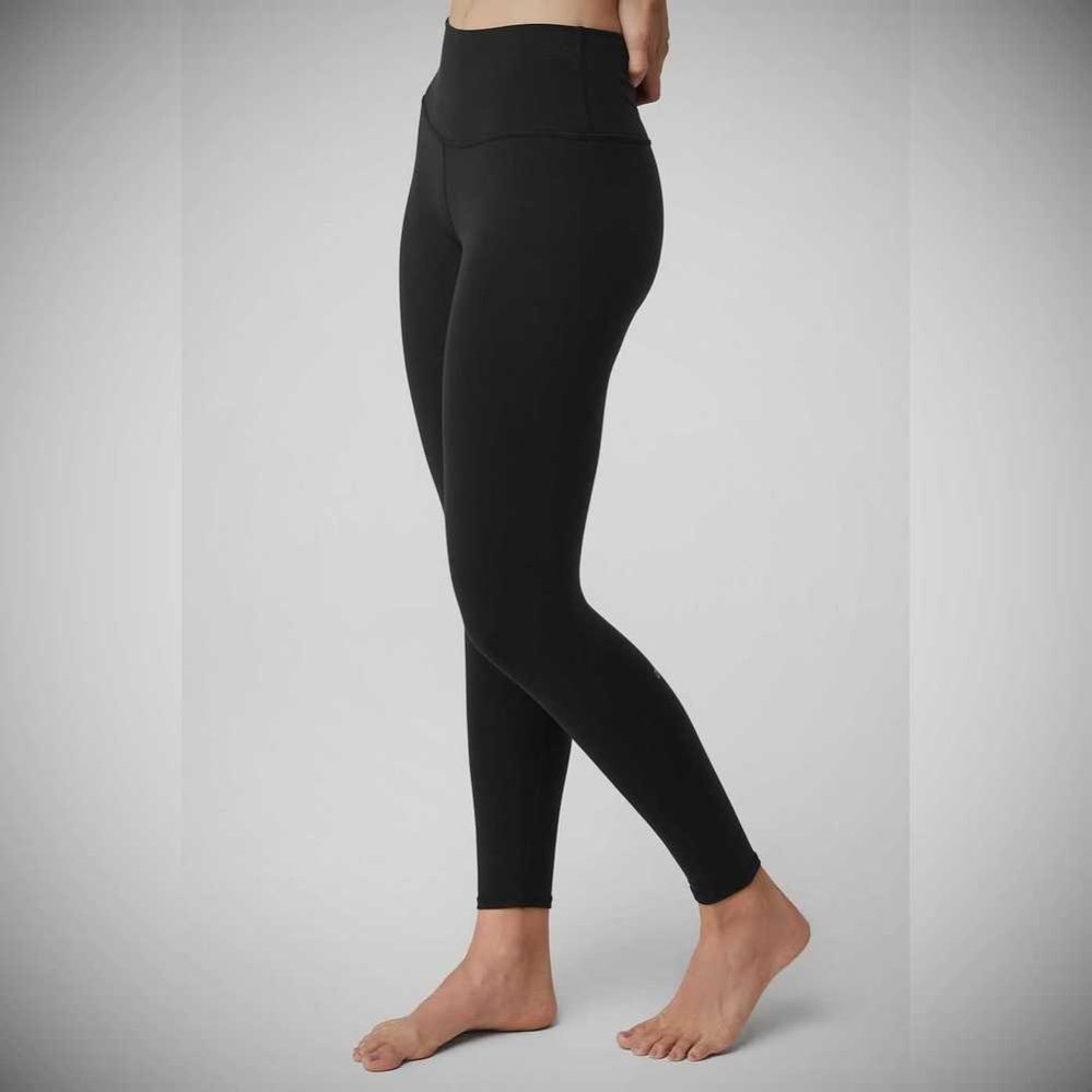 Leggins Alo Yoga 7/8 High-Cintura Airbrush Mujer Negros | MX-84FBUG