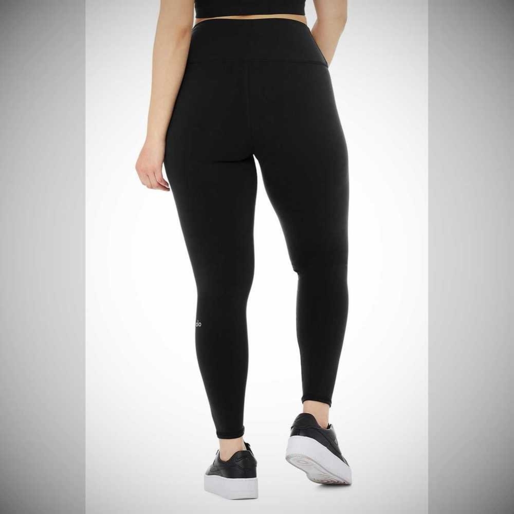 Leggins Alo Yoga 7/8 High-Cintura Airbrush Mujer Negros | MX-84FBUG