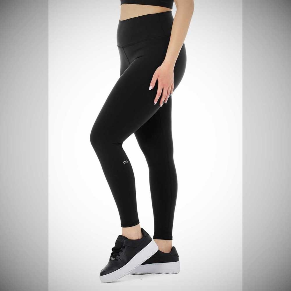 Leggins Alo Yoga 7/8 High-Cintura Airbrush Mujer Negros | MX-84FBUG