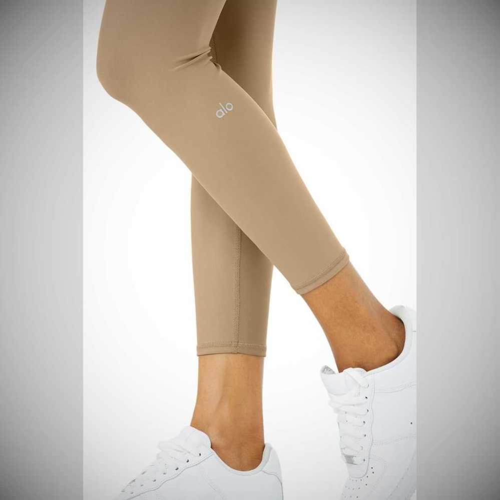 Leggins Alo Yoga 7/8 High-Cintura Airlift Mujer Marrom | MX-27IHZP