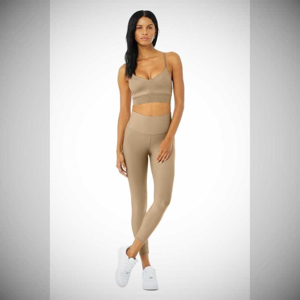 Leggins Alo Yoga 7/8 High-Cintura Airlift Mujer Marrom | MX-27IHZP