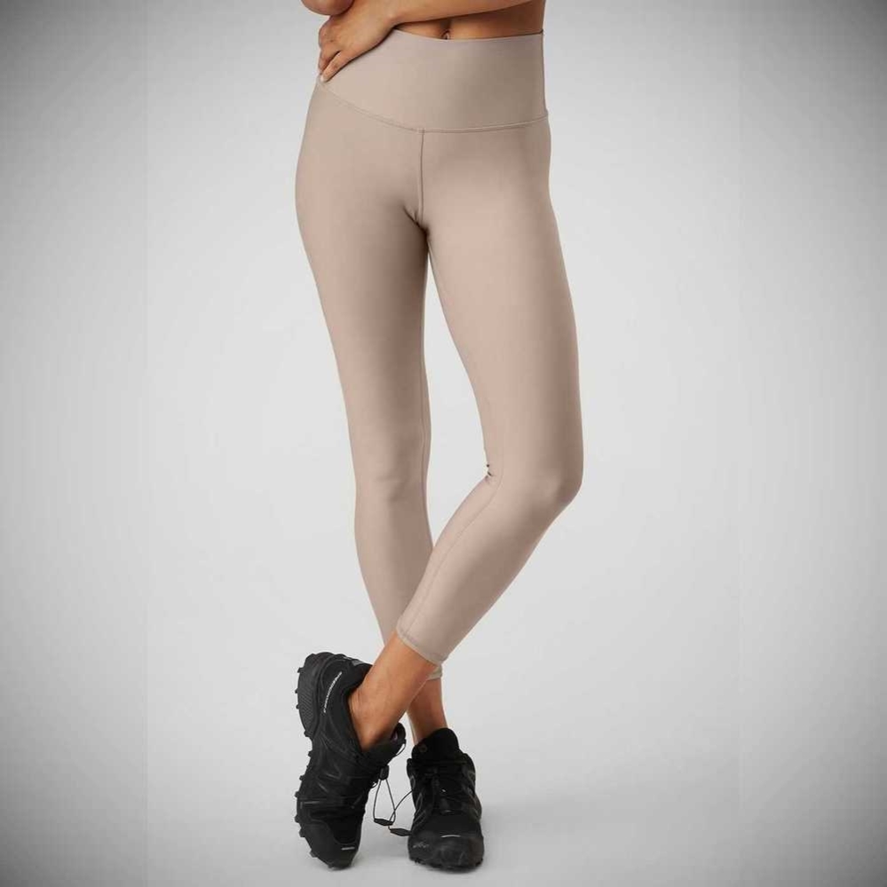 Leggins Alo Yoga 7/8 High-Cintura Airlift Mujer Grises Marrom | MX-59FVBH