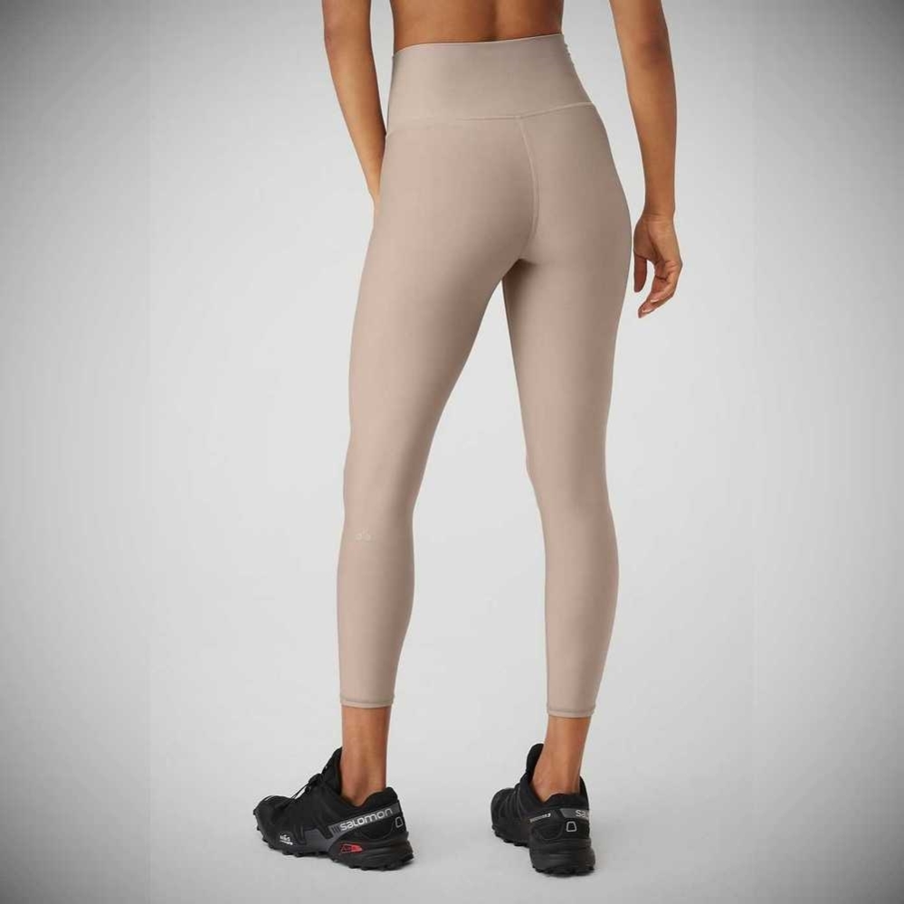 Leggins Alo Yoga 7/8 High-Cintura Airlift Mujer Grises Marrom | MX-59FVBH