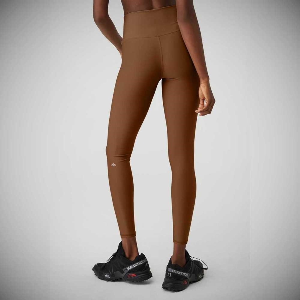 Leggins Alo Yoga 7/8 High-Cintura Airlift Mujer Marrom | MX-98XVWQ