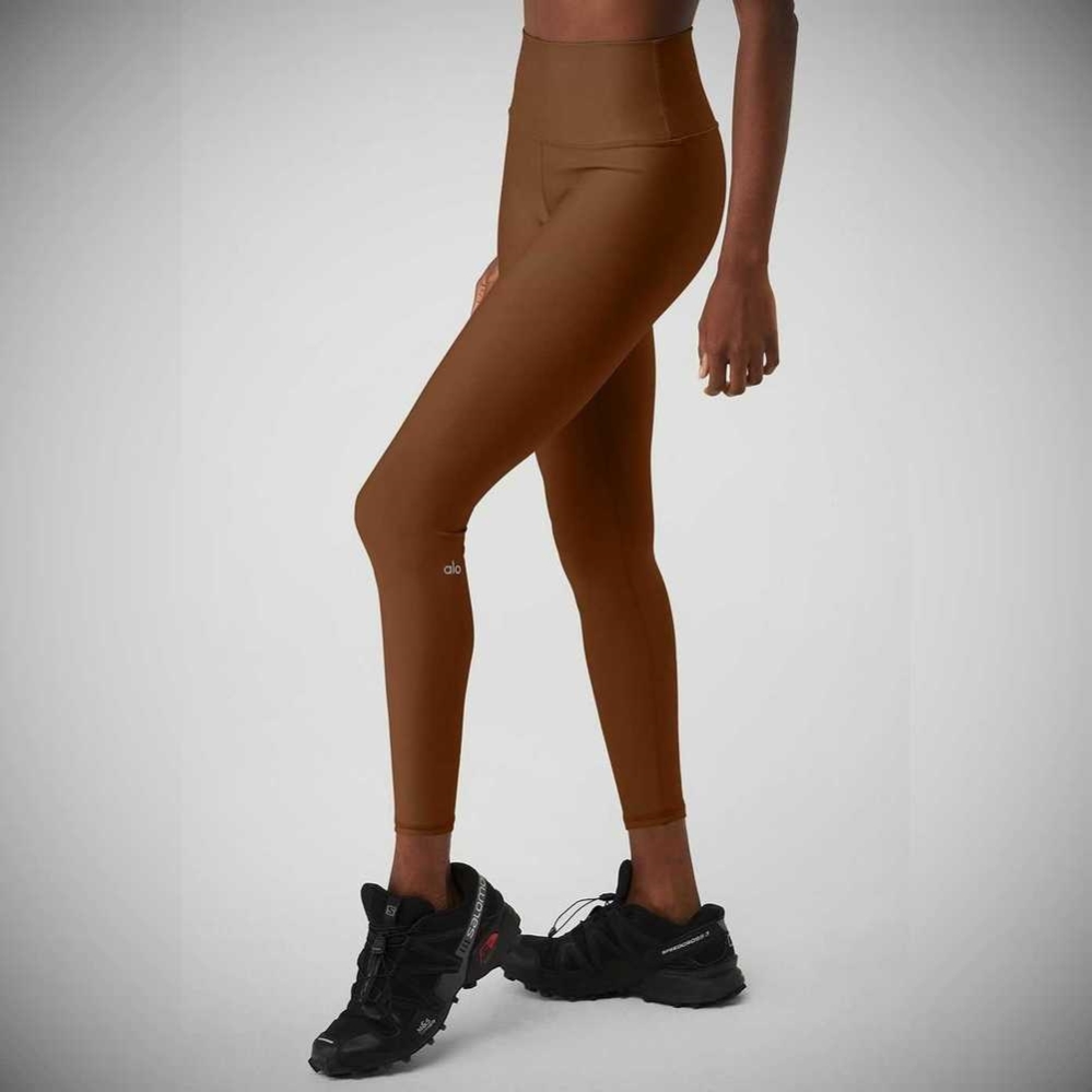 Leggins Alo Yoga 7/8 High-Cintura Airlift Mujer Marrom | MX-98XVWQ