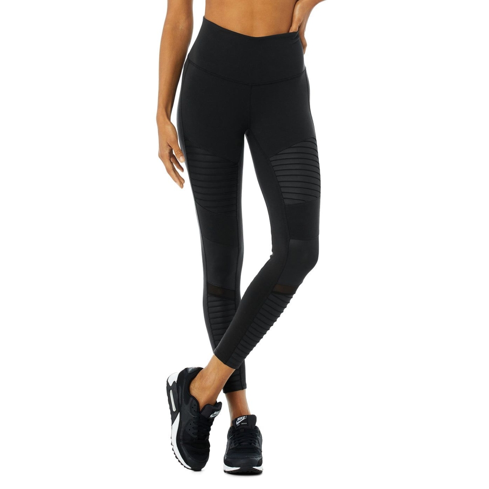 Leggins Alo Yoga 7/8 High-Cintura Moto Mujer Negros | MX-91YPJK