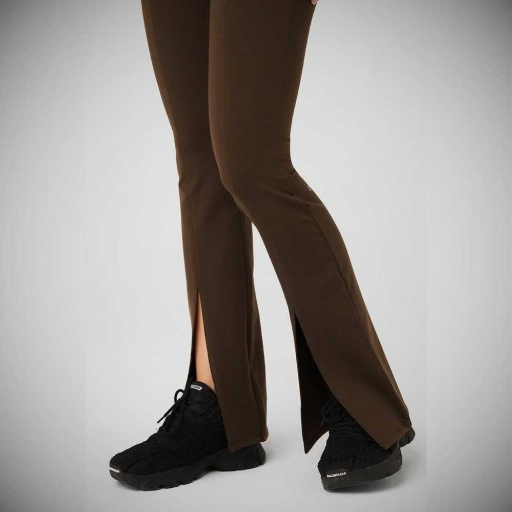 Leggins Alo Yoga Airbrush High-Cintura 7/8 Flutter Mujer Cafes | MX-01RPLJ