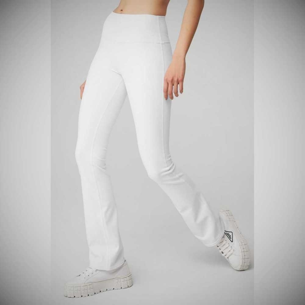 Leggins Alo Yoga Airbrush High-Cintura 7/8 Bootcut Mujer Blancos | MX-29HXRF