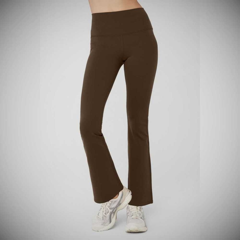 Leggins Alo Yoga Airbrush High-Cintura 7/8 Bootcut Mujer Cafes | MX-62GPSK