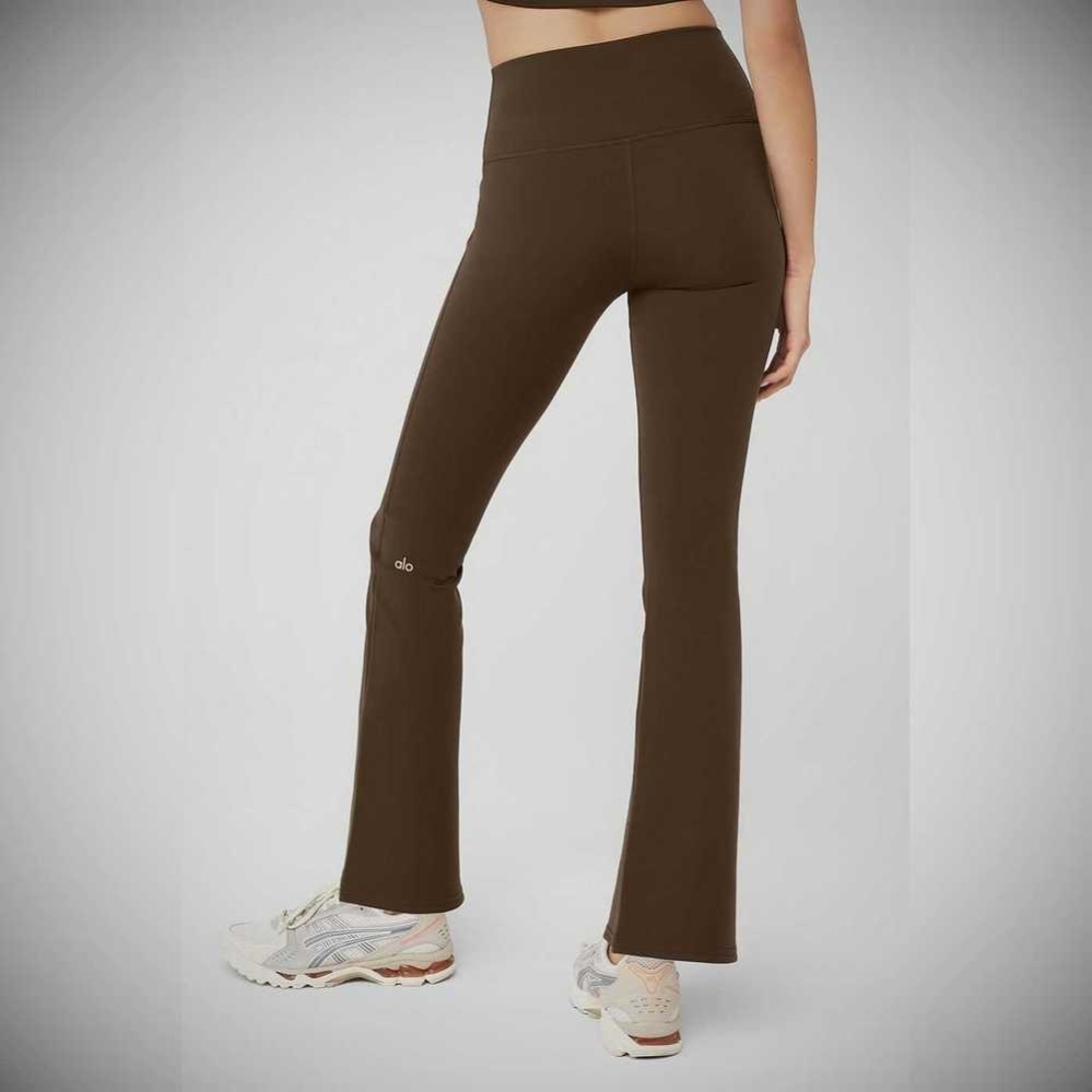 Leggins Alo Yoga Airbrush High-Cintura 7/8 Bootcut Mujer Cafes | MX-62GPSK