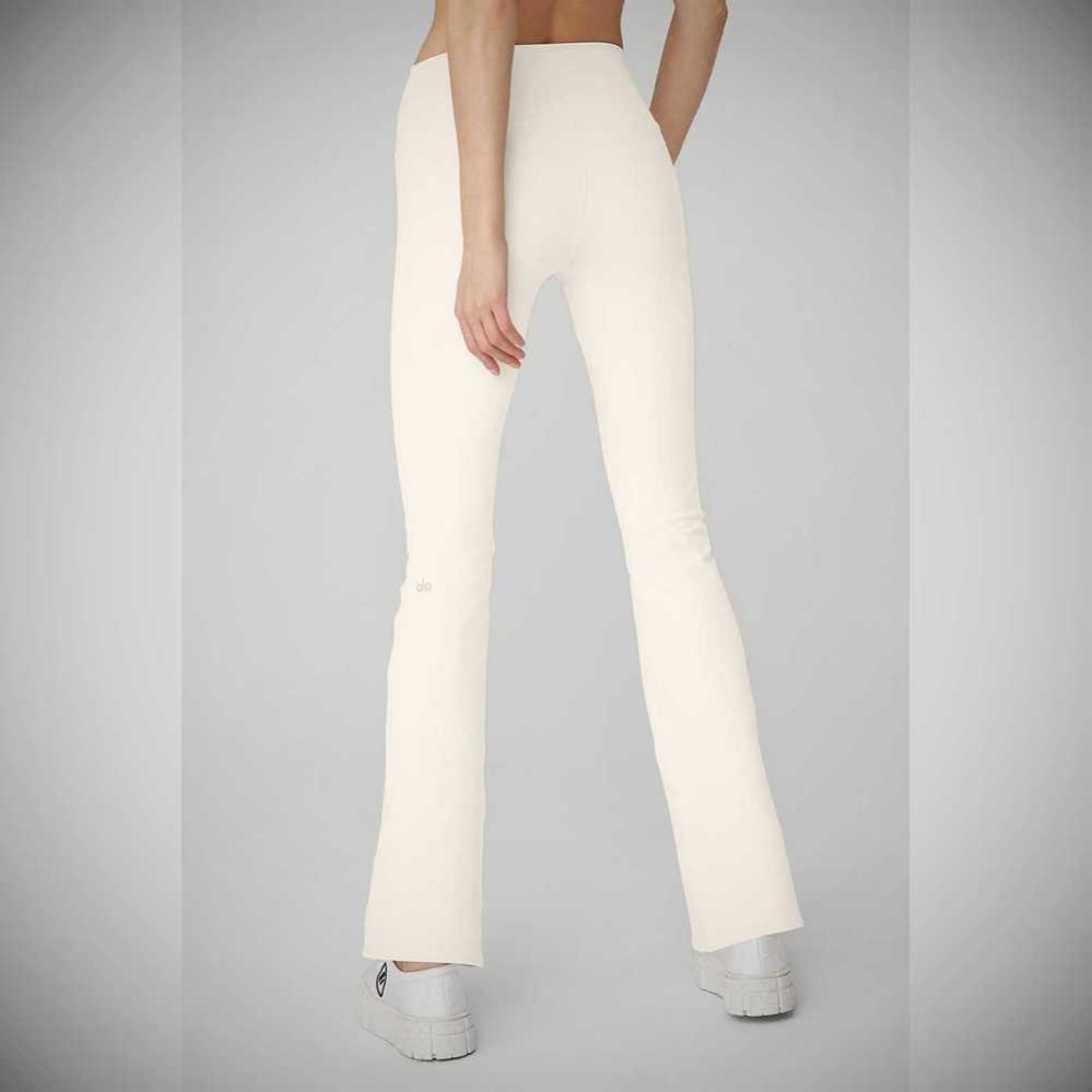 Leggins Alo Yoga Airbrush High-Cintura 7/8 Bootcut Mujer Blancos | MX-71ZJTN