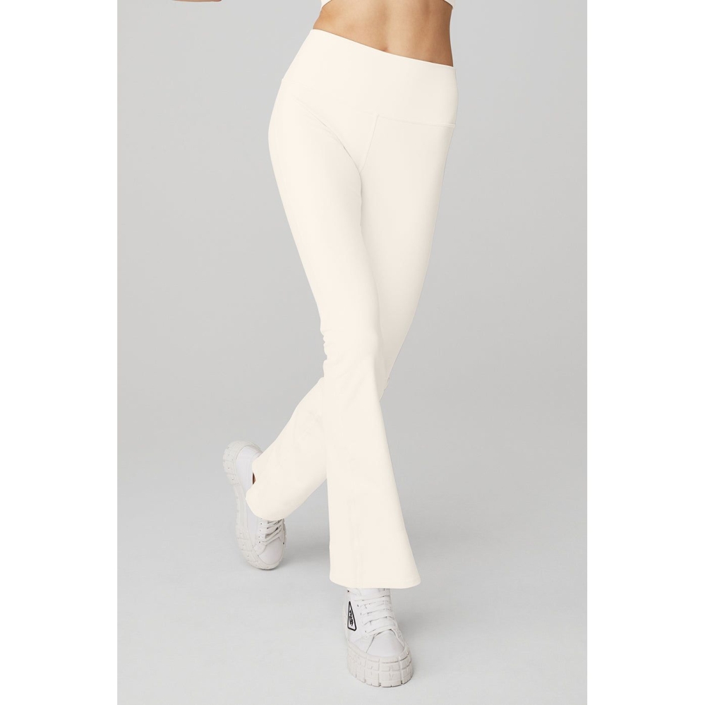 Leggins Alo Yoga Airbrush High-Cintura 7/8 Bootcut Mujer Blancos | MX-71ZJTN