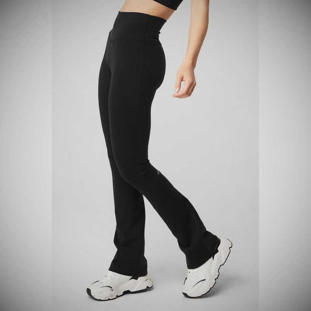 Leggins Alo Yoga Airbrush High-Cintura Bootcut Mujer Negros | MX-13QSPO