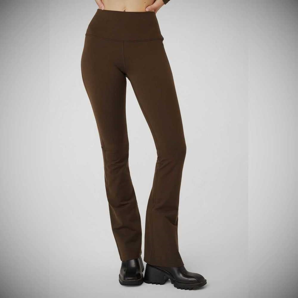 Leggins Alo Yoga Airbrush High-Cintura Bootcut Mujer Cafes | MX-17WTRJ