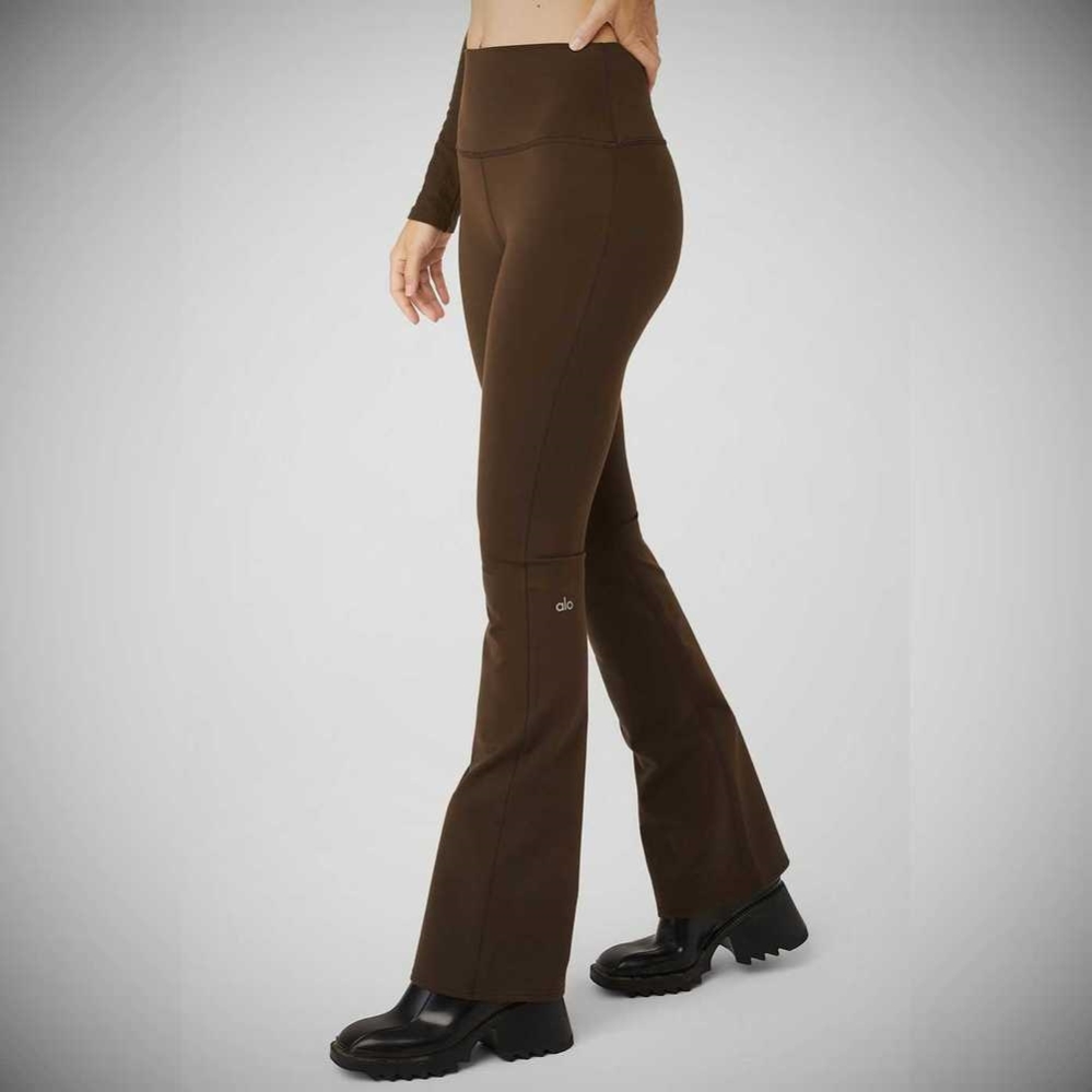 Leggins Alo Yoga Airbrush High-Cintura Bootcut Mujer Cafes | MX-17WTRJ