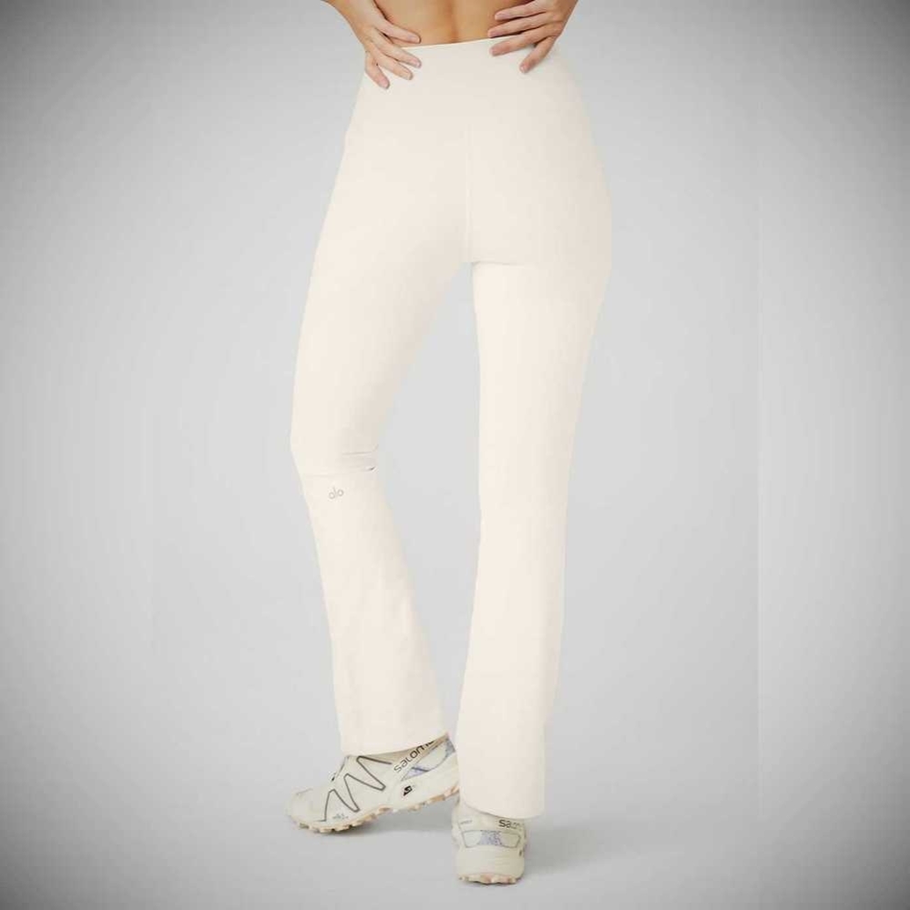 Leggins Alo Yoga Airbrush High-Cintura Bootcut Mujer Blancos | MX-20QWDZ