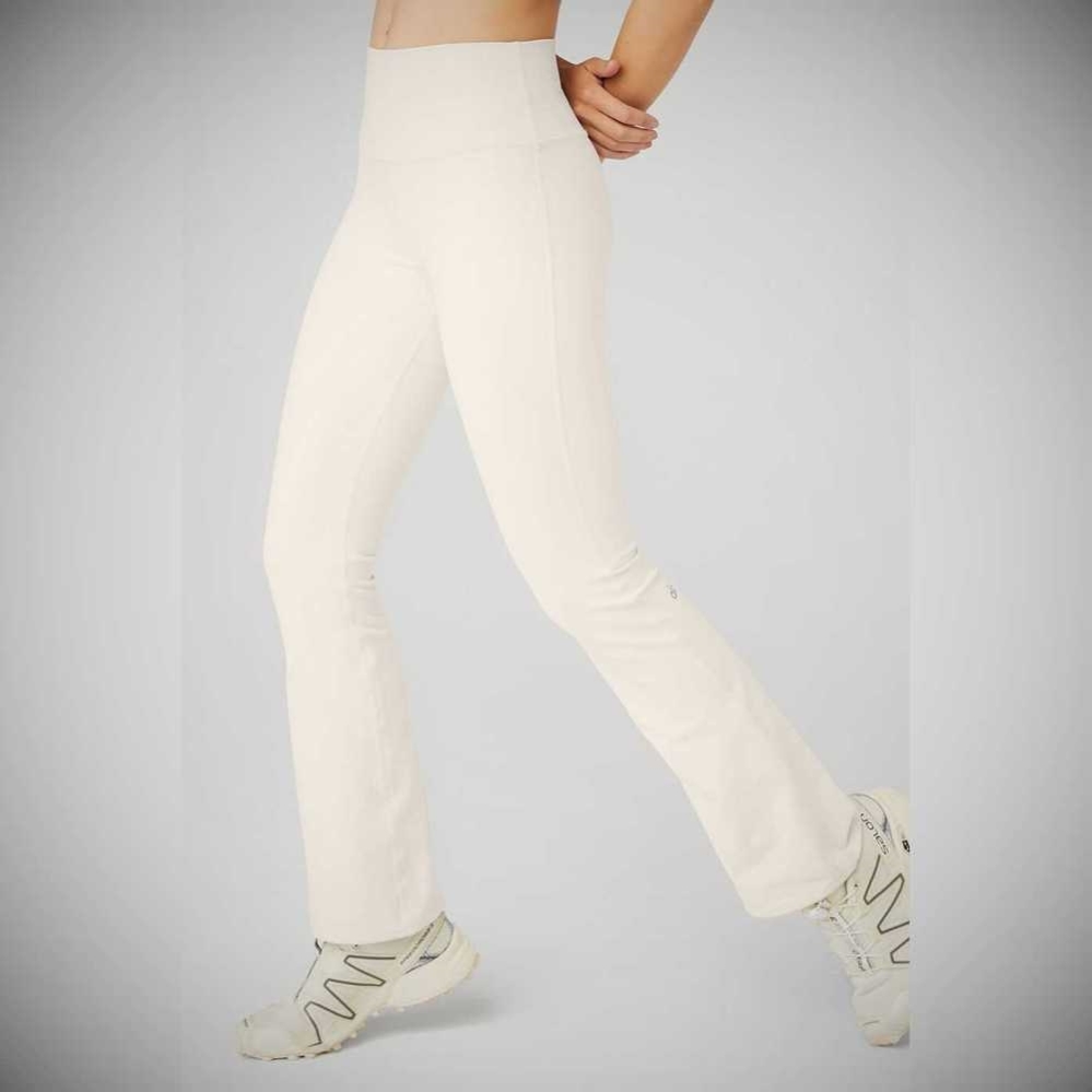 Leggins Alo Yoga Airbrush High-Cintura Bootcut Mujer Blancos | MX-20QWDZ