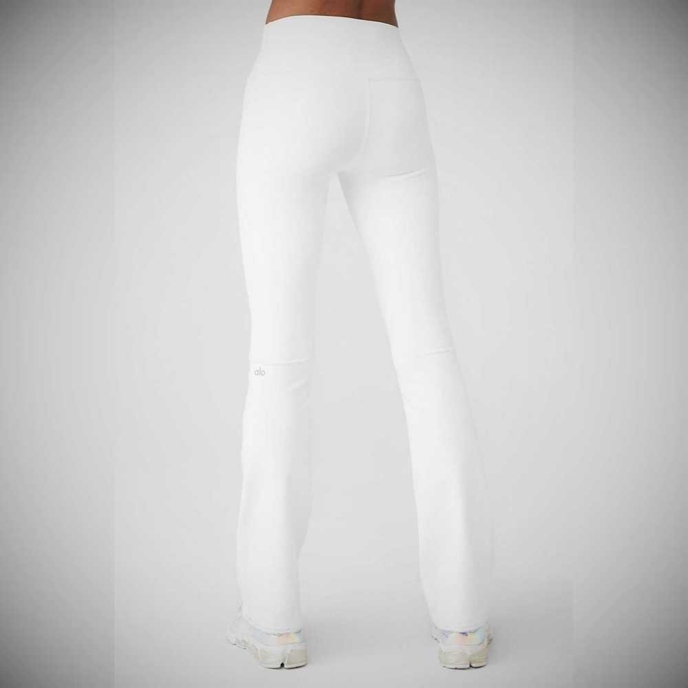 Leggins Alo Yoga Airbrush High-Cintura Bootcut Mujer Blancos | MX-51RINE