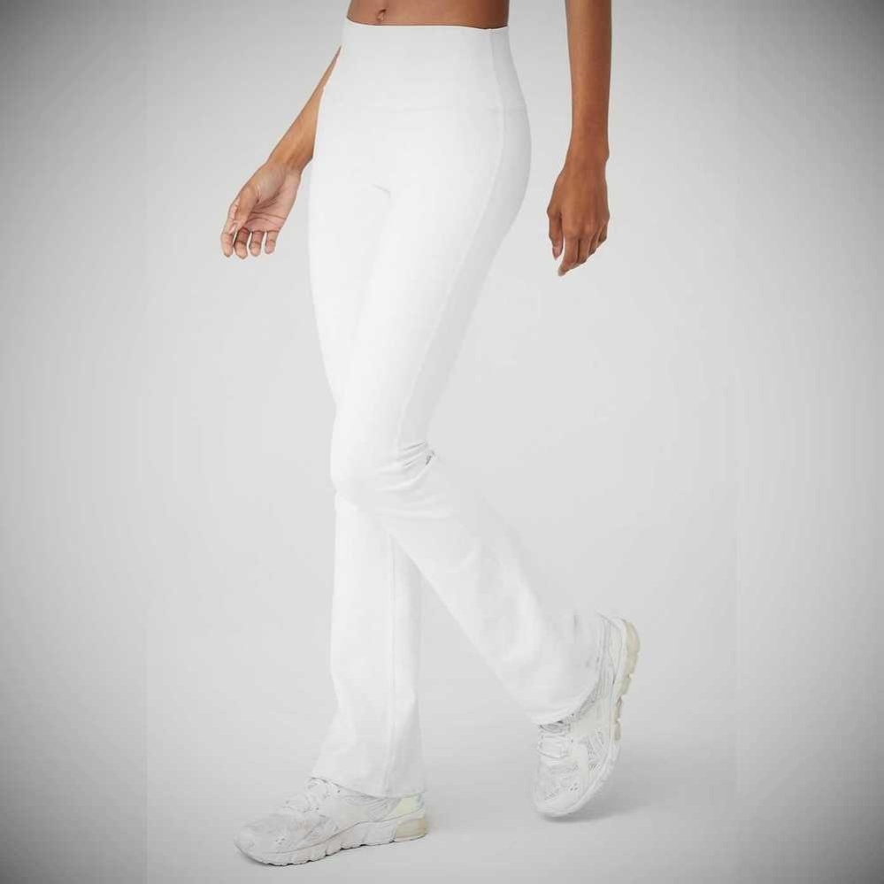 Leggins Alo Yoga Airbrush High-Cintura Bootcut Mujer Blancos | MX-51RINE