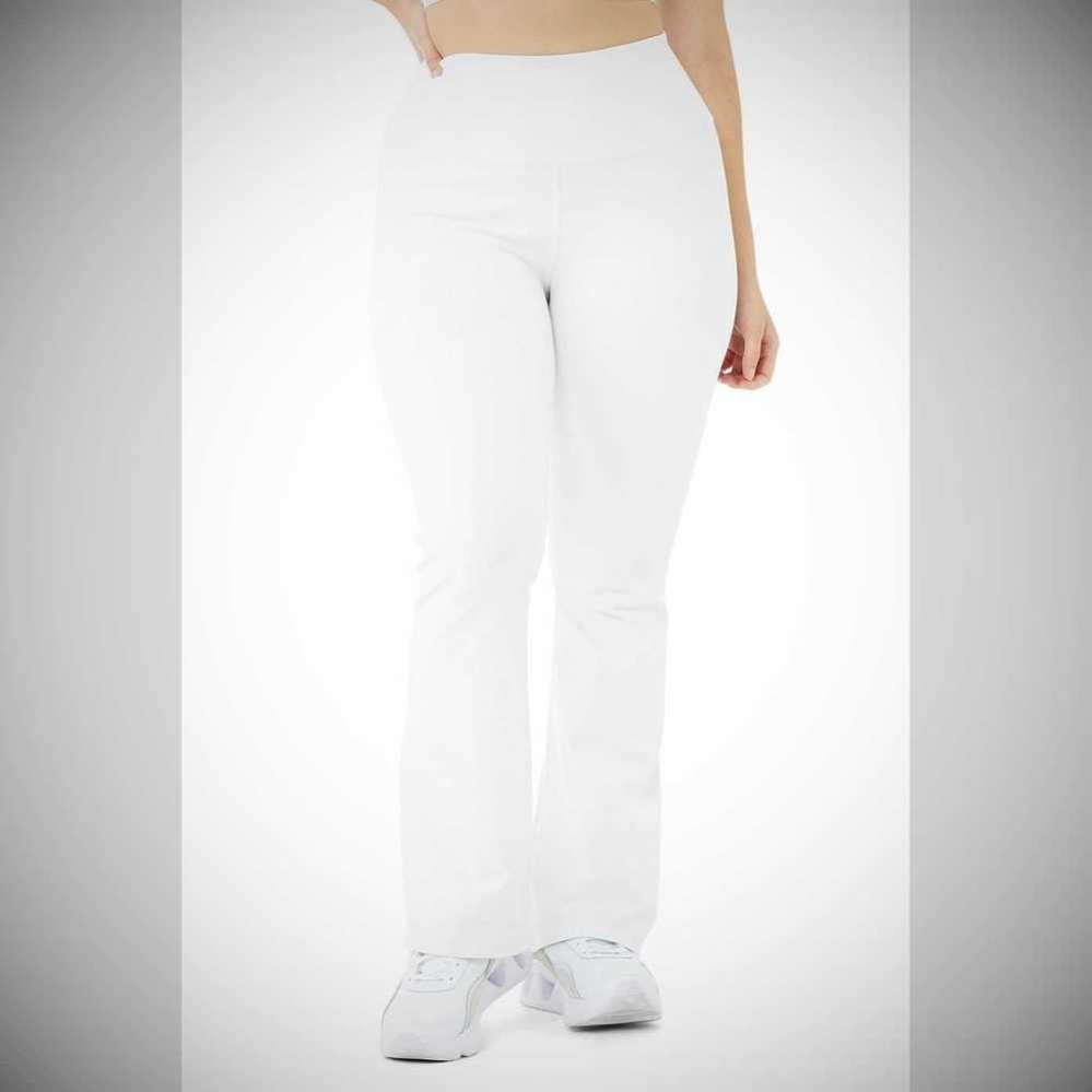 Leggins Alo Yoga Airbrush High-Cintura Bootcut Mujer Blancos | MX-51RINE