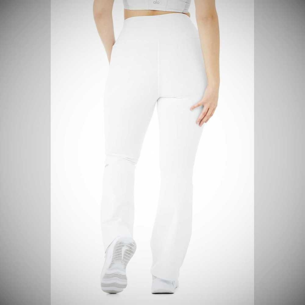 Leggins Alo Yoga Airbrush High-Cintura Bootcut Mujer Blancos | MX-51RINE