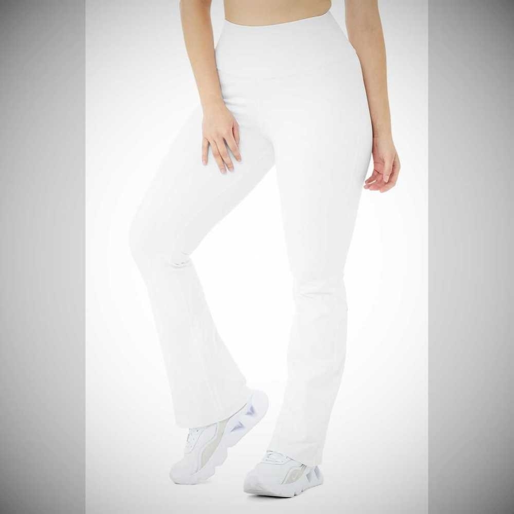 Leggins Alo Yoga Airbrush High-Cintura Bootcut Mujer Blancos | MX-51RINE